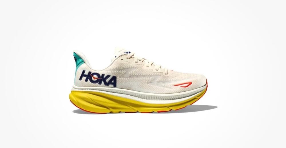 Hoka One One Mens Clifton 9 EPFR Eggnog Passion Fruit Running Shoes Sneakers 8